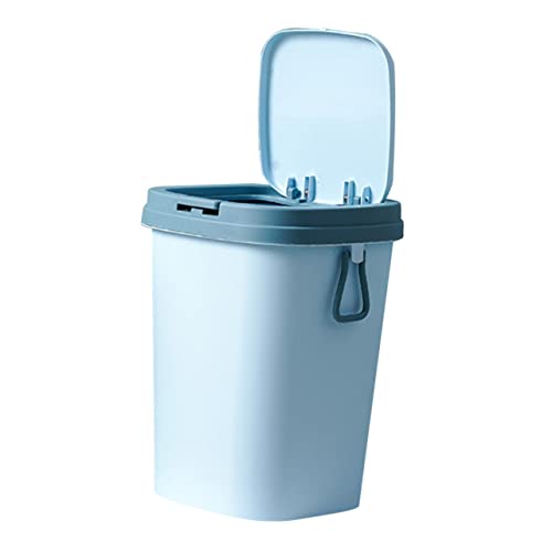 Luxshiny Kompakter Abfalleimer im Nordic Style Tragbarer Müllbehälter mit Deckel für Bad Büro und Küche Druckempfindliches Design für Einfache Nutzung Luxshiny Kompakter Abfalleimer im Nordic Style Tragbarer Müllbehälter mit Deckel für Bad Büro und Küche Druckempfindliches Design für Einfache Nutzung von Luxshiny