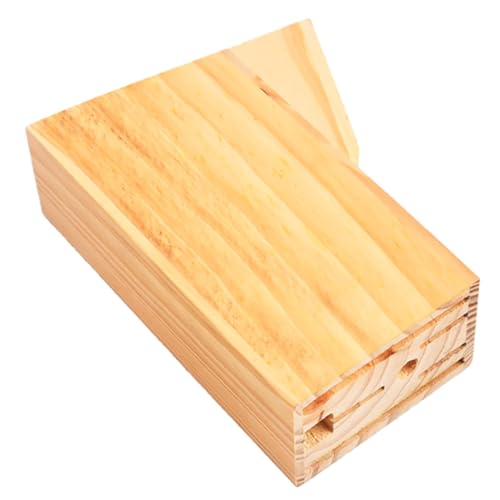 Luxshiny Küchenmesserhalter aus Holz Multifunktionaler Messerständer für Küchenarbeitsplatte Praktischer Utensilienhalter für Ordentliche Aufbewahrung von Luxshiny