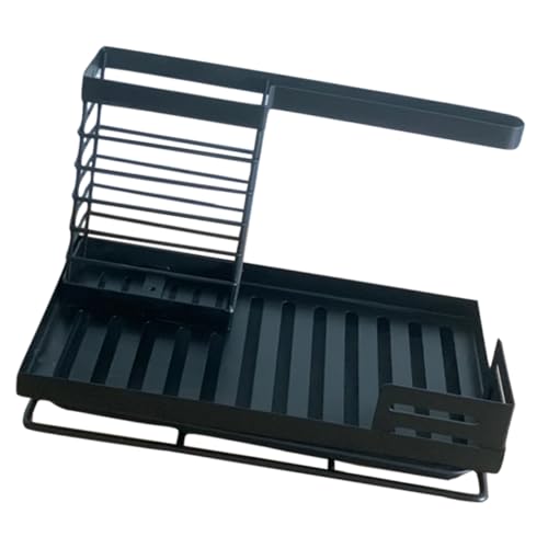 Luxshiny Küchenschwamm Halter Multifunktionaler Organizer für Spüle mit Offenem Design zur Luftzirkulation für Geschirrhandtücher und Küchenschalen Hält Alles Ordentlich von Luxshiny