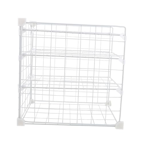 Luxshiny Küchenregal Organizer Aus Metall Verstellbarer Aufbewahrungsrack Für Geschirr Tassen Und Schüsseln Für Kühlschrank Gefrierfach Und Schränke Einfache Montage Ohne Werkzeuge von Luxshiny