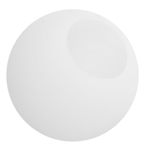 Luxshiny Lampenschirm Runde Kugellampenabdeckung Plastikkugeln für Licht Glühbirnenabdeckung Stehlampe Glasschirm Lichtkuppelabdeckung Abdeckung der Leuchte PE-Rotationsformen Weiß von Luxshiny