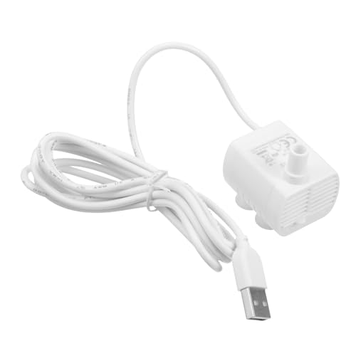 Luxshiny Leise Mini Tauchpumpe USB Geräuscharm Energiesparend für Aquarium Gartenbrunnen Teich und Fischbecken Einfache Installation Kompakt Weiß Vielseitig Einsetzbar von Luxshiny