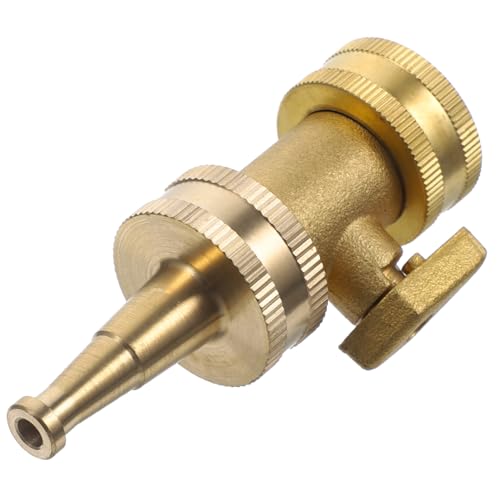 Luxshiny Messing Kugelhahn mit Düse für Gartenbewässerung Robust Installieren für Tropfsysteme und Gartenschläuche Vielseitige Anwendung für Verschiedene Wassersysteme von Luxshiny