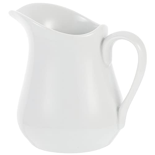 Luxshiny Milchkannen Creamer Pitcher Krug 1l Keramik Kaffeeweißer Milchkännchen Keramik mit Griff für Milch Saucen Salat (250Ml) Milch- Creamer- Pitcher. Sauciere Keramik Creamer Pitcher von Luxshiny