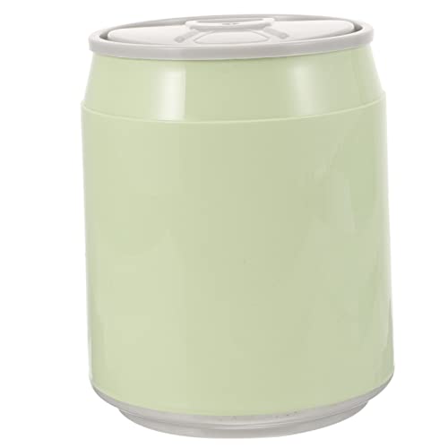 Luxshiny Mini Mülleimer mit Deckel Kleiner Tischabfalleimer für Büro und Zuhause Tragbarer Kunststoff Mülleimer und Platzsparend für Schreibtisch Schlafzimmer und Wohnzimmer von Luxshiny