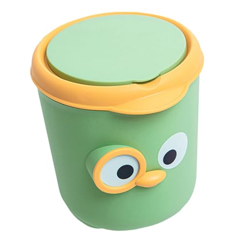 Luxshiny Mini Mülleimer mit Deckel Süßer Karton Müllbehälter für Schreibtisch Langlebig und Kompakt für Schlafzimmer Büro und Wohnzimmer aus Robustem Material von Luxshiny