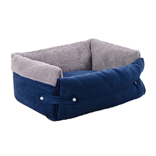 Luxshiny Multifunktionales Klapp Sofa Bett für Hunde Kleine und Mittelgroße Haustiere Waschbar mit Rutschfester Unterseite Warmes Hundekennel Blau Luxshiny Multifunktionales Klapp Sofa Bett für Hunde Kleine und Mittelgroße Haustiere Waschbar mit Rutschfester Unterseite Warmes Hundekennel Blau von Luxshiny