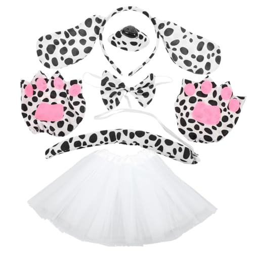 Luxshiny Niedliches Welpenohren Stirnband mit Schleife Falscher Nase Handschuhen und Tüllrock Tierkostüm Zubehör für Cosplay Halloween und Tierpartys Bequemes Stoffmaterial Luxshiny Niedliches Welpenohren Stirnband mit Schleife Falscher Nase Handschuhen und Tüllrock Tierkostüm Zubehör für Cosplay Halloween und Tierpartys Bequemes Stoffmaterial von Luxshiny