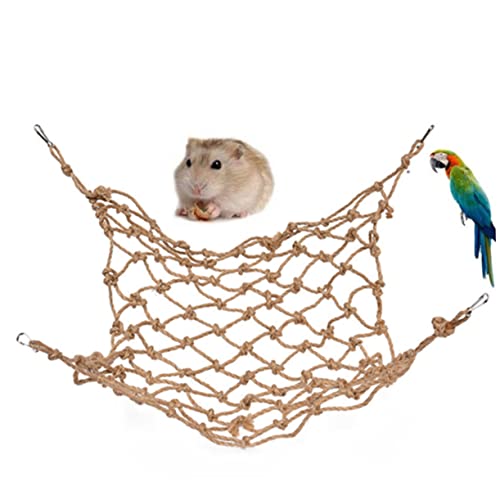 Luxshiny Papageien Kletternetz aus Robustem Seil mit Aufhängung Bissfestes für Wellensittiche und Sittiche Einfach zu Montierendes Pet Hanging Net für Käfigvögel Fördert Bewegung und Luxshiny Papageien Kletternetz aus Robustem Seil mit Aufhängung Bissfestes für Wellensittiche und Sittiche Einfach zu Montierendes Pet Hanging Net für Käfigvögel Fördert Bewegung und von Luxshiny
