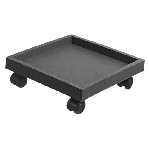 Luxshiny Pflanzenroller mit Rädern Blumenkabine Ständer Tablett mit Drehbaren Rädern für Gartenprojekte und Heimdekoration Witterungsbeständig für Innen und Außenbereich von Luxshiny