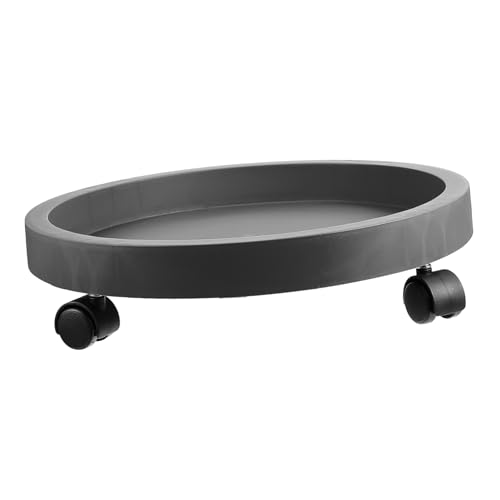 Luxshiny Pflanzenroller mit Tropfschale Mittlere Runde Blumentopf Untersetzer für und Außenbereich für Einfache Bewegen von Pflanzgefäßen Vermeidung von Wasserschäden von Luxshiny