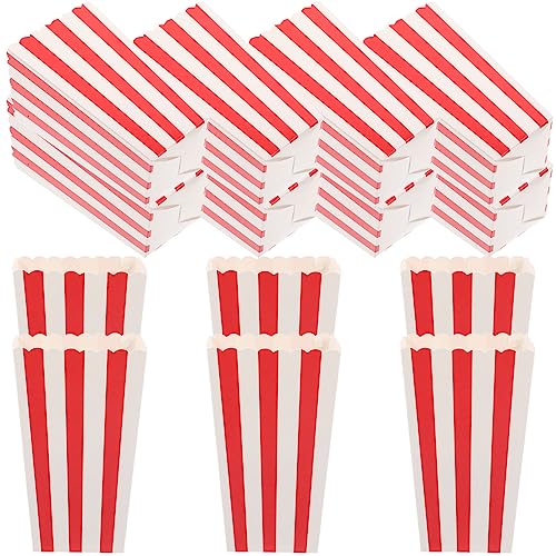 Luxshiny 24er Karton Snackbehälter Für Kinder Popcorn-Boxen Für Partys Wiederverwendbare Popcornbehälter Popcorntüten Für Partys Popcornschale Einweg Popcorn-behälter Papier Geschenkkorb von Luxshiny