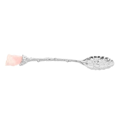 Luxshiny Retro-löffel Dessertlöffel Exquisiter Löffel Teebrauen Utensilien Honiglöffel Für Tee Tea Party Rührer Handgefertigte Teelöffel Aus Metall Altes Geschirr Silber Legierung von Luxshiny