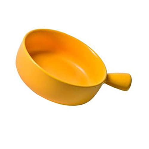 Luxshiny Runde Keramische Backplatte mit Praktischem Griff Gelbes Backblech für Kuchen Brot Obst und Hochtemperaturbeständig und Leicht zu Reinigen für Küche und Bäckerei Luxshiny Runde Keramische Backplatte mit Praktischem Griff Gelbes Backblech für Kuchen Brot Obst und Hochtemperaturbeständig und Leicht zu Reinigen für Küche und Bäckerei von Luxshiny