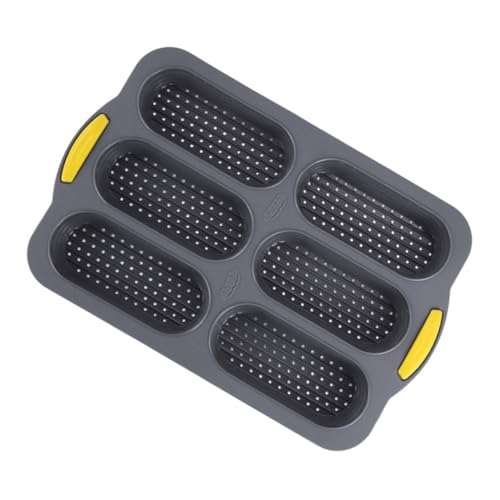 Luxshiny Silicone Hot Dog Bun Mold Nonstick Backform für Baguette und Hot Dogs Hitzebeständig Flexibles Silikon Einfache für Familienfeiern und Kreative Backideen von Luxshiny