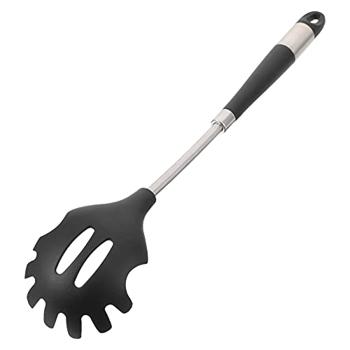 Luxshiny Spaghettilöffel Silikon Nudellöffel Pastalöffel: Edelstahl Hitzebeständiger Nudelkelle Löffel Spaghettiheber Pasta Schöpflöffel für Nudeln Spätzle Spaghettisieb Küchenhelfer von Luxshiny