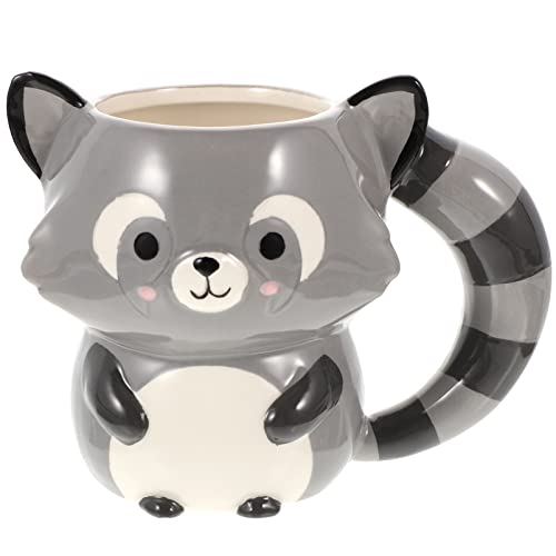 Luxshiny SüßE WaschbäR Tasse - Handgefertigte Keramik Kaffeetasse, SpüLmaschinen- Und Mikrowellengeeignet, Perfekt FüR Weihnachten, Geburtstag, Muttertag von Luxshiny