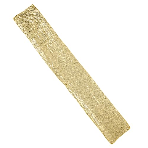 Luxshiny Tischläufer aus Sequinierten für Partys Goldene Tischdeko Flecken und Kratzern für Festliche Anlässe und Tägliche Nutzung von Luxshiny