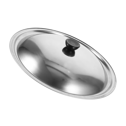 Luxshiny Edelstahl Wokdeckel Hitzebeständig Vielseitig Einsetzbar Für Töpfe Und Pfannen Geeignet Perfekter Spritzschutz Küche Restaurant Und Zuhause von Luxshiny