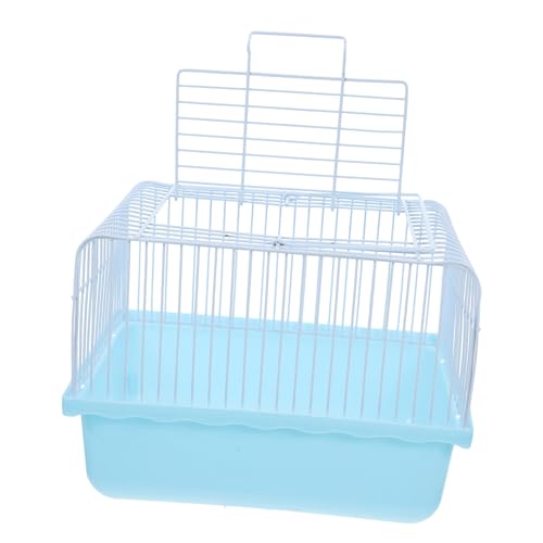 Luxshiny Tragbarer Vogelkäfig Transparentem Fenster Multifunktionaler Kleiner Transportkäfig für Papageien Sittiche und Kleine Haustiere Komfortabel und Leicht zu Reinigen als Reise und von Luxshiny