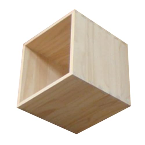 Luxshiny Holzkiste Für Basteln Holz-aufbewahrungsschrank Stapelbare Holzkisten Würfelförmige Aufbewahrungsboxen DIY-bücherregal Offene Aufbewahrungsboxen Für Schrankorganisation Und von Luxshiny