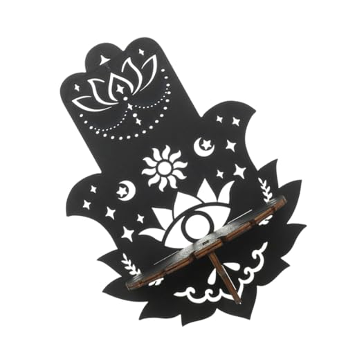 Luxshiny Wandmontiertes Holzregal für Kristall Dekoration Kleiner Ausstellungsständer für Büro und Festlichkeiten Leicht Organisation von Kristallen und Deko Elementen von Luxshiny