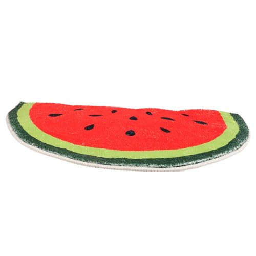 Luxshiny rutschfeste Badematte Im Wassermelonen-Design Waschbare Absorbierende Fußmatte Für Badezimmer Küche Und Eingangsbereich Antirutschmatte Für Mehr Und Komfort von Luxshiny