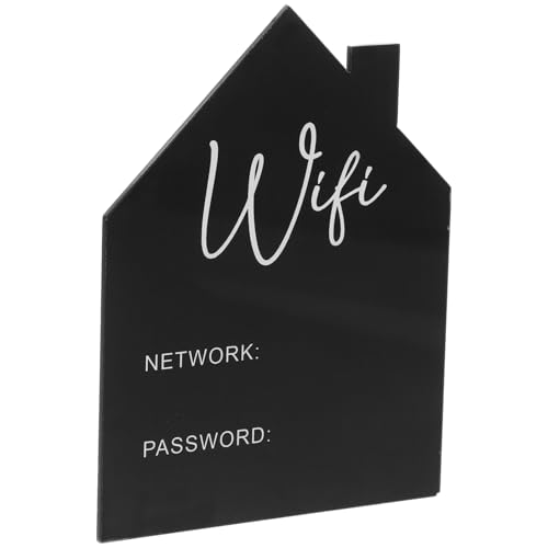 Luxshiny Wifi Passwort Anzeige Acryl Schild für Desktop Wifi Passwort Erinnerung für Zuhause Büro und Hotel Einfach Aktualisierbar und Pflegeleicht für Gäste und Kunden von Luxshiny