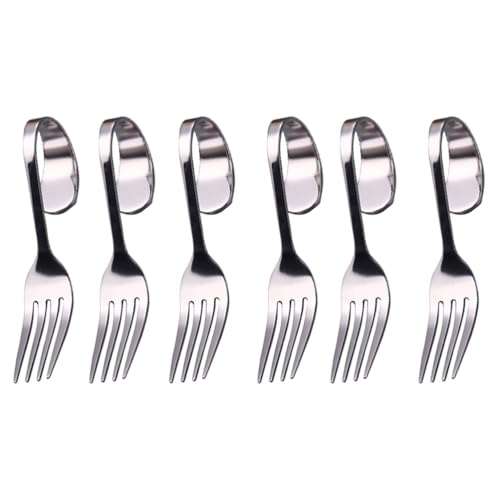Selbstfütternde Gabel Selbstfütterungsgabel 6 Stück Edelstahlgabel gebogener Griff gebogener Griff Dessertlöffel Canape Servierlöffel für Verkostung Dessert Kuchen Canape Vorspeise Gabel Tee Party Selbstfütternde Gabel Selbstfütterungsgabel 6 Stück Edelstahlgabel gebogener Griff gebogener Griff Dessertlöffel Canape Servierlöffel für Verkostung Dessert Kuchen Canape Vorspeise Gabel Tee Party von Luxshiny