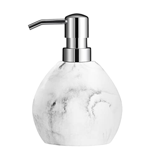 Luxspire Seifenspender, 450 ml Flüssigseifen Spülmittel Spender aus Harz, Elegant Zubehör Deko für Bad Badezimmer Waschbecken Kitchen - Birnenförmig & Tintenmuster Luxspire Seifenspender, 450 ml Flüssigseifen Spülmittel Spender aus Harz, Elegant Zubehör Deko für Bad Badezimmer Waschbecken Kitchen - Birnenförmig & Tintenmuster von Luxspire