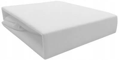 Luxury Sleep - Spannbettlaken - Bettlaken mit Gummiband - Spannbetttuch - 100% Jersey - 24 cm Tiefe Tasche - Farbe Weiß - Spannbettlaken 180x200 cm von Luxury Sleep