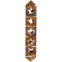 Tricolor Rindsleder Tischläufer Mit Stern - 30x166'' von LuxuryCowhidesUSA