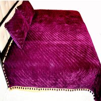 Lila Samt Quilt König Decke Tröster Gewichtete Weiche Bettwäsche-Set Baby Bettwäsche Set Vatertagsgeschenk von LuxuryEtsyCollection