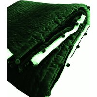 Smaragdgrüner Samt Quilt King Size Und 3 Euro Shams 26x26 von LuxuryEtsyCollection