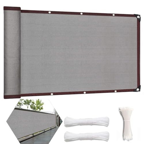 Luxurysail Balcony Screen Privacy Fence Cover Wind and UV Protection Fence Netting Mesh for Balcony Window Light Patio Porch Deck Garden Grau 0.6x7m Luxurysail Balcony Screen Privacy Fence Cover Wind and UV Protection Fence Netting Mesh for Balcony Window Light Patio Porch Deck Garden Grau 0.6x7m von Luxurysail