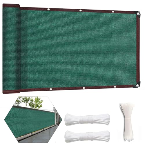 Luxurysail Balcony Screen Privacy Fence Cover Wind and UV Protection Fence Netting Mesh for Balcony Window Light Patio Porch Deck Garden Grün 4.2x7m Luxurysail Balcony Screen Privacy Fence Cover Wind and UV Protection Fence Netting Mesh for Balcony Window Light Patio Porch Deck Garden Grün 4.2x7m von Luxurysail
