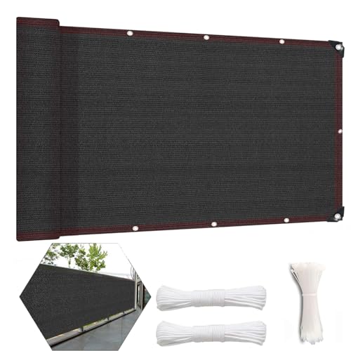 Luxurysail Balcony Screen Privacy Fence Cover Wind and UV Protection Fence Netting Mesh for Balcony Window Light Patio Porch Deck Garden Schwarz 3.8x7.5m Luxurysail Balcony Screen Privacy Fence Cover Wind and UV Protection Fence Netting Mesh for Balcony Window Light Patio Porch Deck Garden Schwarz 3.8x7.5m von Luxurysail