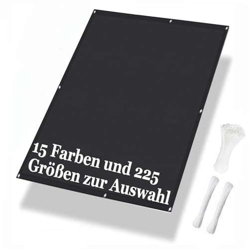 Luxurysail Balkon Sichtschutz PVC Anti-UV-Zaunschirm für Balkon Deck Terrasse Balkonabdeckung Sonnenschutz Winddicht wasserdicht mit Kabelbindern Black 0.5x1m Luxurysail Balkon Sichtschutz PVC Anti-UV-Zaunschirm für Balkon Deck Terrasse Balkonabdeckung Sonnenschutz Winddicht wasserdicht mit Kabelbindern Black 0.5x1m von Luxurysail
