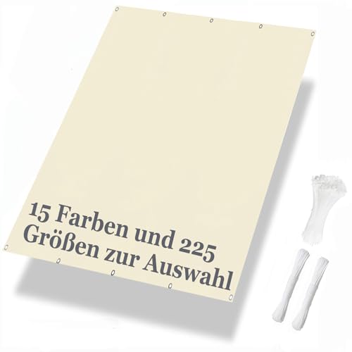Luxurysail Balkon Sichtschutz PVC Anti-UV-Zaunschirm für Balkon Deck Terrasse Balkonabdeckung Sonnenschutz Winddicht wasserdicht mit Kabelbindern Milchig 0.8x2m Luxurysail Balkon Sichtschutz PVC Anti-UV-Zaunschirm für Balkon Deck Terrasse Balkonabdeckung Sonnenschutz Winddicht wasserdicht mit Kabelbindern Milchig 0.8x2m von Luxurysail