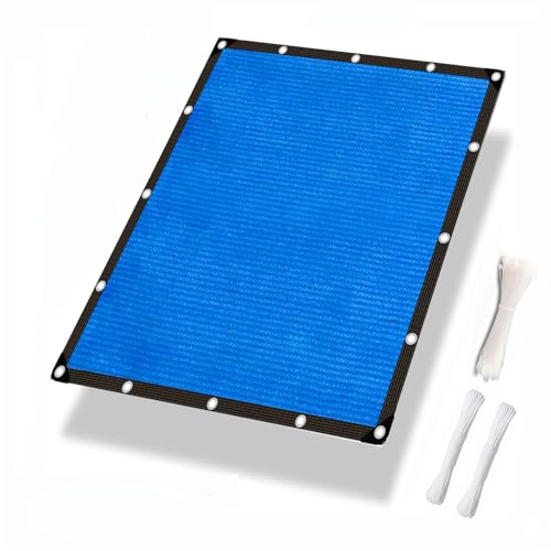 Luxurysail Sonnenschutznetz für den Garten Stoff Schattennetz für den Außenbereich Windschutzscheibe Schatten Hinterhof Terrasse Balkon inkl. Kabelbinder 9 Farben 444 Größen Blau 2.8x8m von Luxurysail