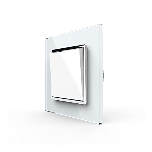 Türklingel Glas Wandschalter Tür Klingel Weiß VL-C7-K1D-11 von Luxus-Lamp