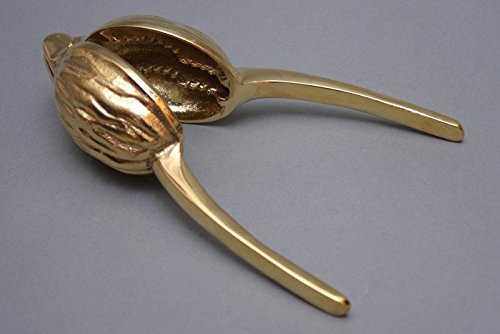 Luxus Pur UG Wunderschöner antiker Nussknacker aus massivem Messing in Walnuß-Form mit Griff, Farbe:Gold poliert Luxus Pur UG Wunderschöner antiker Nussknacker aus massivem Messing in Walnuß-Form mit Griff, Farbe:Gold poliert von Luxus Pur UG