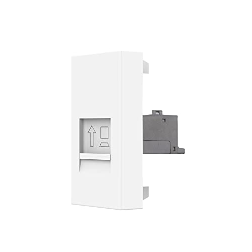 Einbausteckdose 1-6 Fach für Livolo Einsätze Fußboden Bodentank versenkbar optional mit Livolo Einsätzen zum selber bestücken (Innenleben Netzwerkdose CAT7 RJ45 VL-CAT7-11 (1/2)) von Luxus-Time