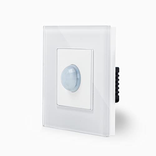 IR Bewegungsmelder mit Glasrahmen LED geeignet von Luxus-Time (weiß) von Luxus-Time