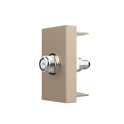 LIVOLO Glas Touch Lichtschalter Funkschalter Steckdosen Wechselschalter uvm in gold (Modul: SAT-Dose 1/2-13) von Luxus-Time
