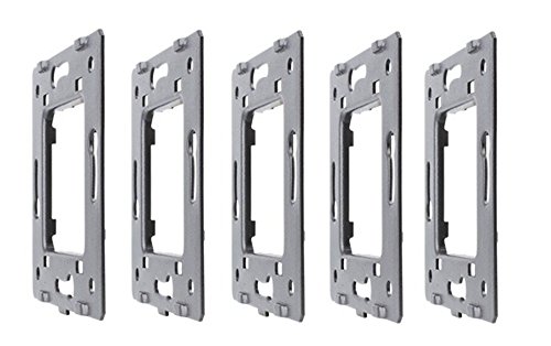 LIVOLO Glas Touch Lichtschalter Funkschalter Steckdosen Wechselschalter uvm in grau (5 x Metallrahmen für Livolo Module) von Luxus-Time