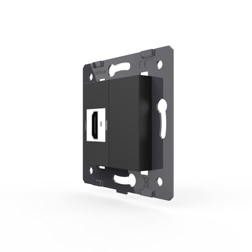 LIVOLO Glas Touch Lichtschalter Funkschalter Steckdosen Wechselschalter uvm in schwarz (Modul: HDMI VL-C7-1HD-12) von Luxus-Time
