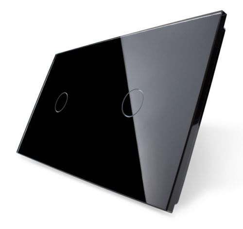 LIVOLO Glas Touch Lichtschalter Funkschalter Steckdosen Wechselschalter uvm in schwarz (nur Rahmen: VL-C7-C1/C1-12) von Luxus-Time