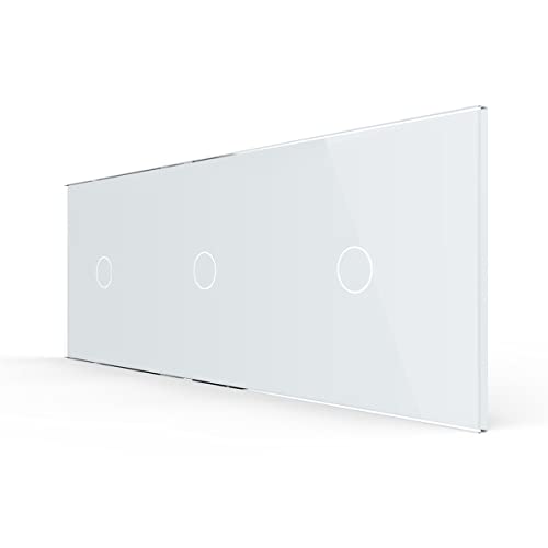 LIVOLO Glas Touch Lichtschalter Funkschalter Steckdosen Wechselschalter uvm in weiß (Nur Rahmen: VL-C7-C1/C1/C1-11) von Luxus-Time