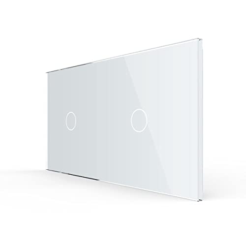 LIVOLO Glas Touch Lichtschalter Funkschalter Steckdosen Wechselschalter uvm in weiß (Nur Rahmen: VL-C7-C1/C1-11A) von Luxus-Time